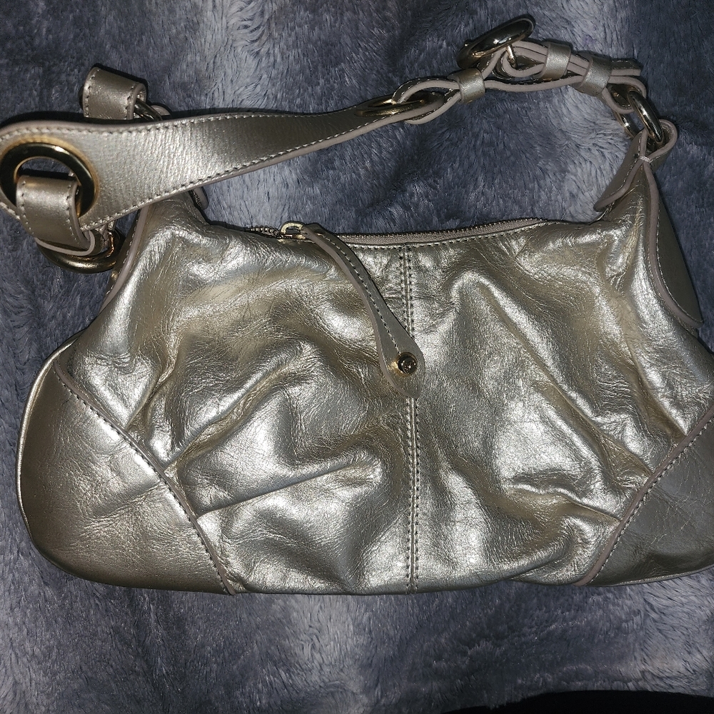 Francesco biasia metallic gold bag